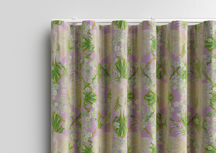 Faded Glamour, Goddess Green Pink - Made To Measure Curtains - Image 13